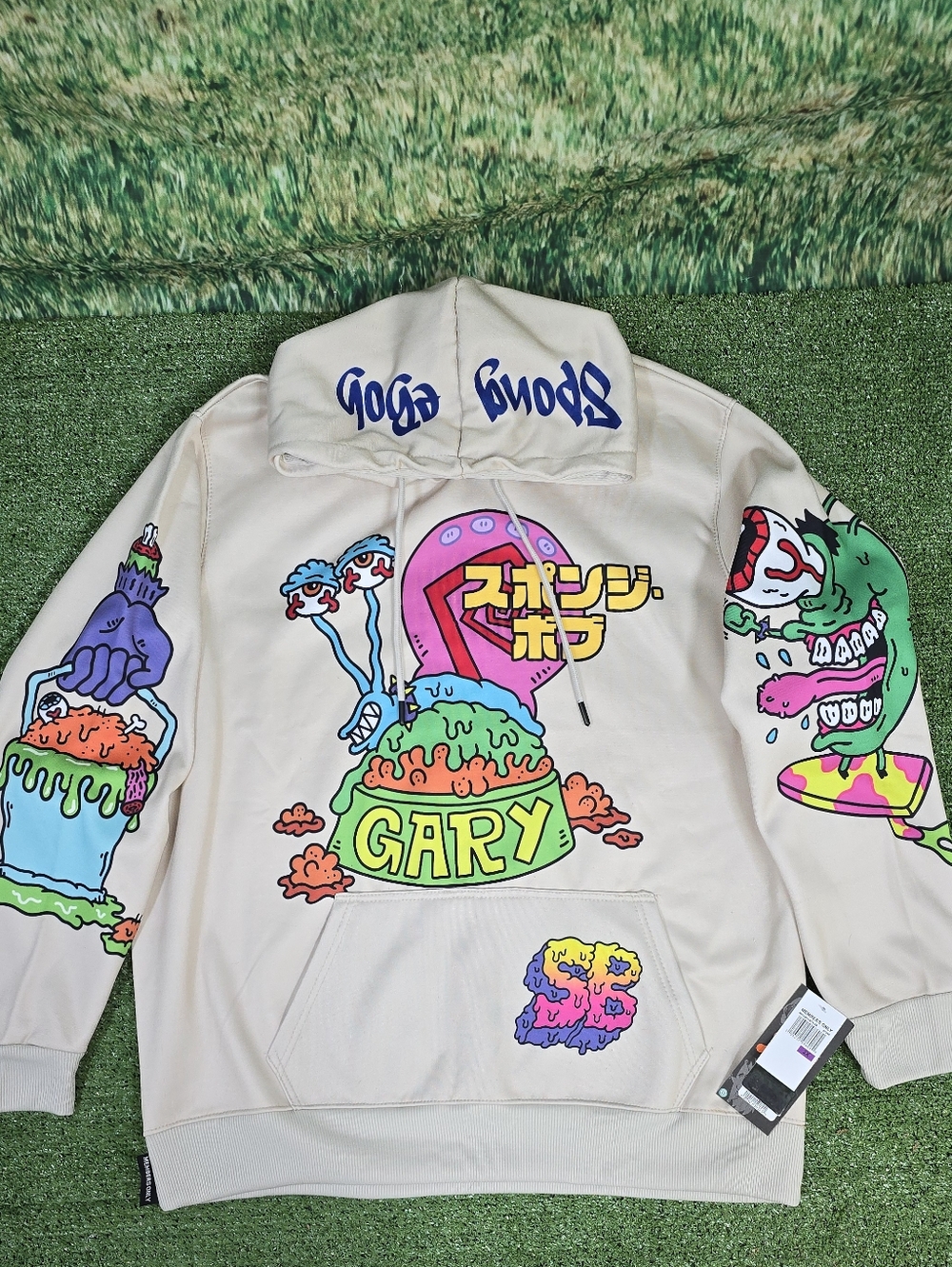 Members Only x Nickelodeon NWT SpongeBob And Gary Hooded Sweatshirt Sz 2XL